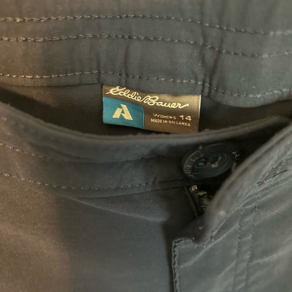 Eddie Bauer Blue guide pro capris size 14 - Picture 3 of 6